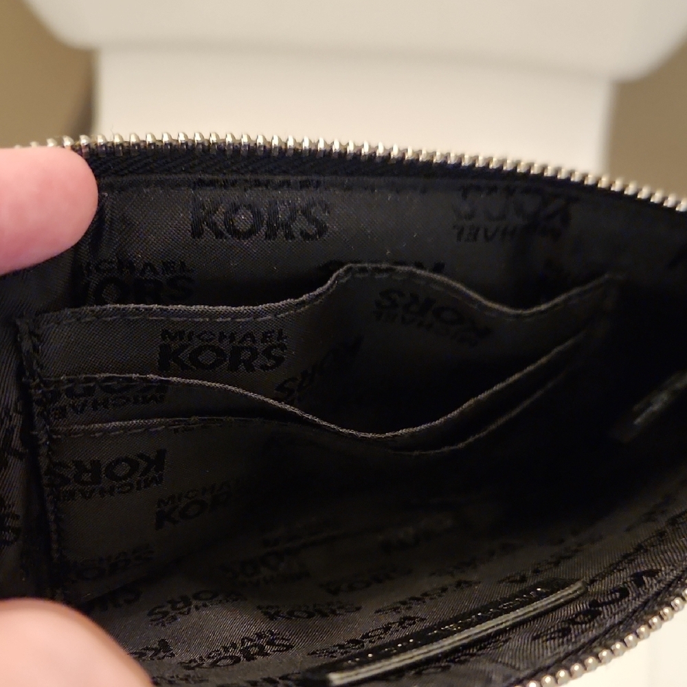 Michael Kors Monogram Black and Gray Wristlet - Picture 4 of 4